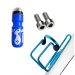 750ML Aluminum Mountain Bike Cycling Water Bottle with Holder Cage