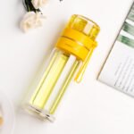 Fitness Eddy Double-Wall Glass Tea Infuser Bottle - Leakproof & Heat-Resistant - Image 10