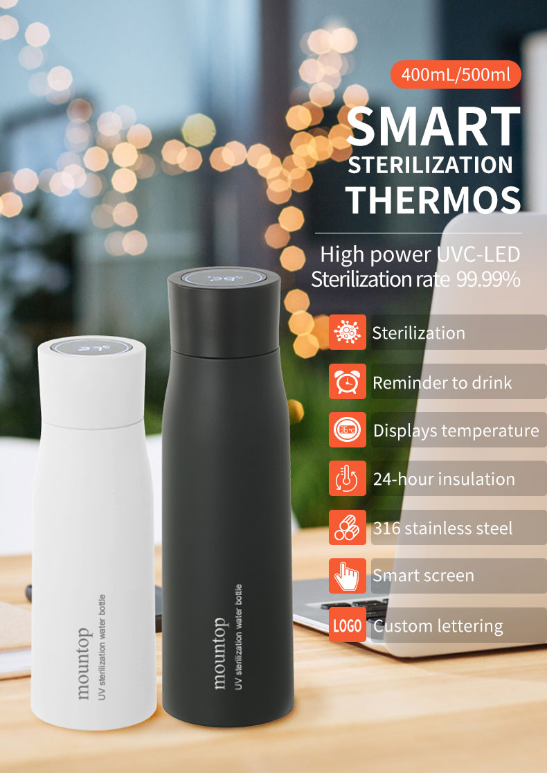 Precision-Tech Thermal Bottle – Smart LED Temperature Display Vacuum Tumbler