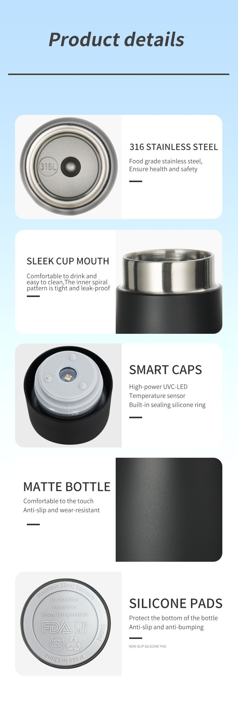 Precision-Tech Thermal Bottle – Smart LED Temperature Display Vacuum Tumbler
