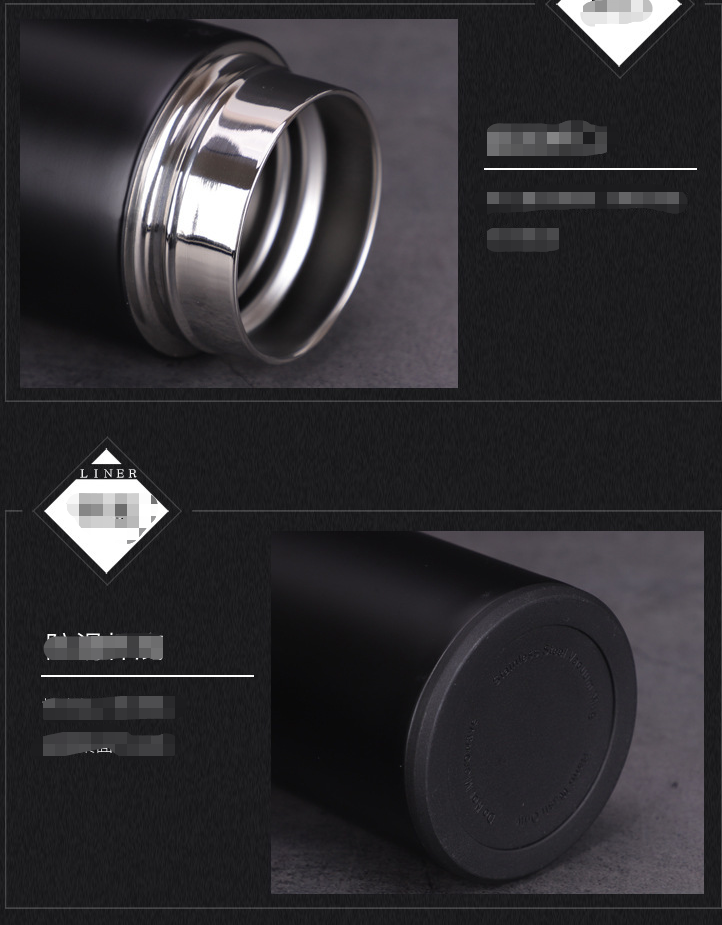 Smart LED Temperature Sensing Bottle – 500ml Stainless Steel Vacuum Flask