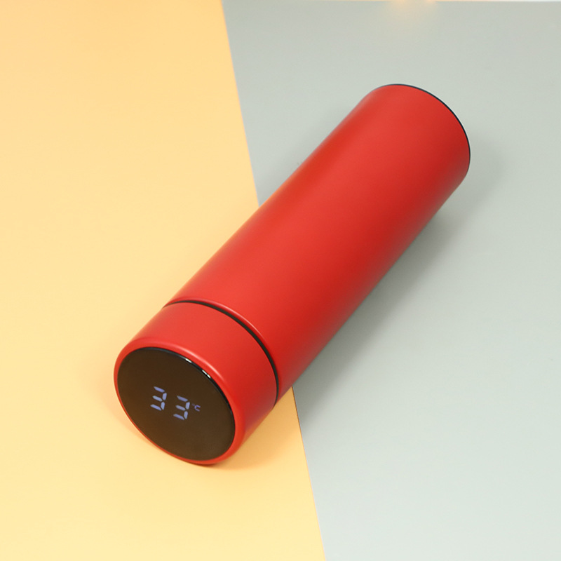 Smart LED Temperature Sensing Bottle – 500ml Stainless Steel Vacuum Flask
