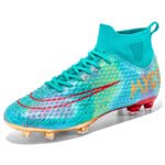 Gold-Plated High-Top Performance Soccer Boots – Elite Turf & Grass Trainers - Image 8
