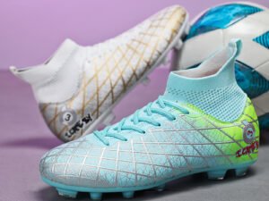 Fitness Eddy™ 6003 Elite High-Top Soccer Spikes – Professional Performance Cleats