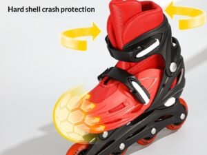 Adjustable Kids Inline Skates Full Set with Protective Gear