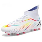 Youth Performance High-Top Soccer Shoes – Breathable TF Turf Trainers - Image 6