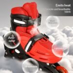 Adjustable Kids Inline Skates Full Set with Protective Gear - Image 2