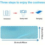 Instant Ice Cooling Sports Towel - Quick-Dry Sweat Towel for Gym & Yoga - Image 4