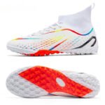Youth Performance High-Top Soccer Shoes – Breathable TF Turf Trainers - Image 8