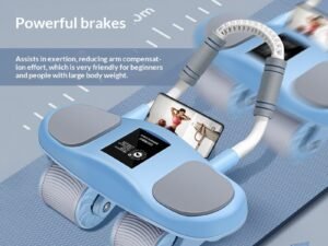 Automatic Rebound Plank-Crunch 2-in-1 Ab Wheel