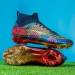 Gold-Plated High-Top Performance Soccer Boots – Elite Turf & Grass Trainers - Image 5