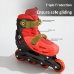 Adjustable Kids Inline Skates Full Set with Protective Gear - Image 6
