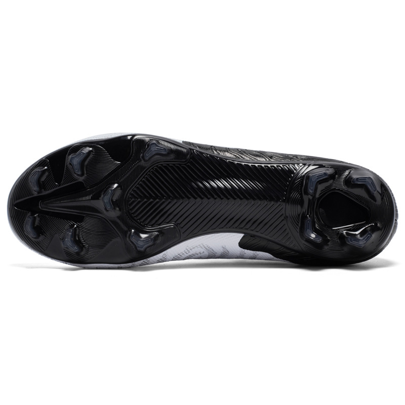 Soccer Spikes Cleats – All-Season Breathable Football Cleats Black, Red, White