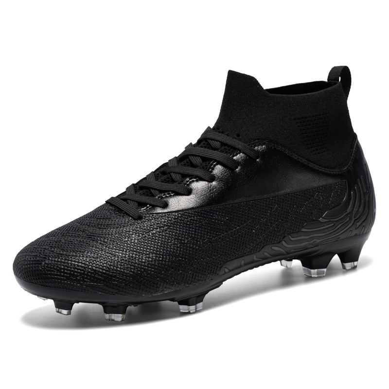 Soccer Spikes Cleats – All-Season Breathable Football Cleats Black, Red, White