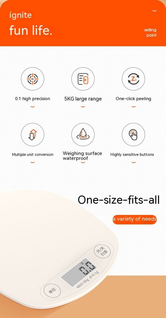 Digital Kitchen Scale – High Precision Electronic Food Weight Scale 31 Digital Kitchen Scale – High Precision Electronic Food Weight Scale
