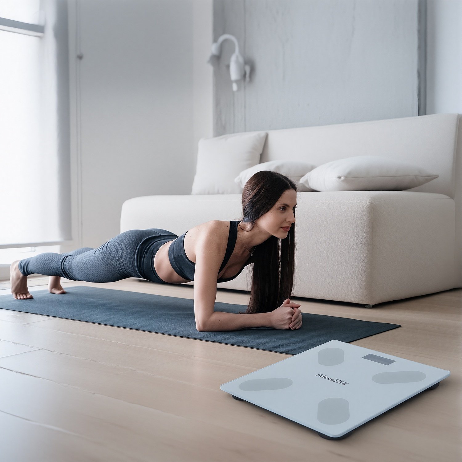 Smart Digital Scale For Body Weight High Accuracy BMI Weight Scale Full Body Composition Analysis Sync With APP 4mm Tempered Glass 397LBS Capacity LCD Display 2 Smart Digital Scale For Body Weight High Accuracy BMI Weight Scale Full Body Composition Analysis Sync With APP 4mm Tempered Glass 397LBS Capacity LCD Display - Image 2