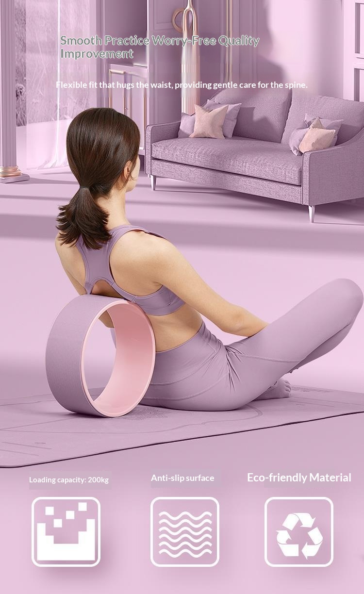High-Density EVA Yoga Wheel Home Pilates Circle Backbend Aid Beginner Spinal Release Rolling Trainer 34 High-Density EVA Yoga Wheel Home Pilates Circle Backbend Aid Beginner Spinal Release Rolling Trainer