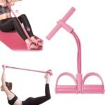 6-Tube Pedal Resistance Bands with Handles – Full Body Home Workout Exercise Equipment - Image 6