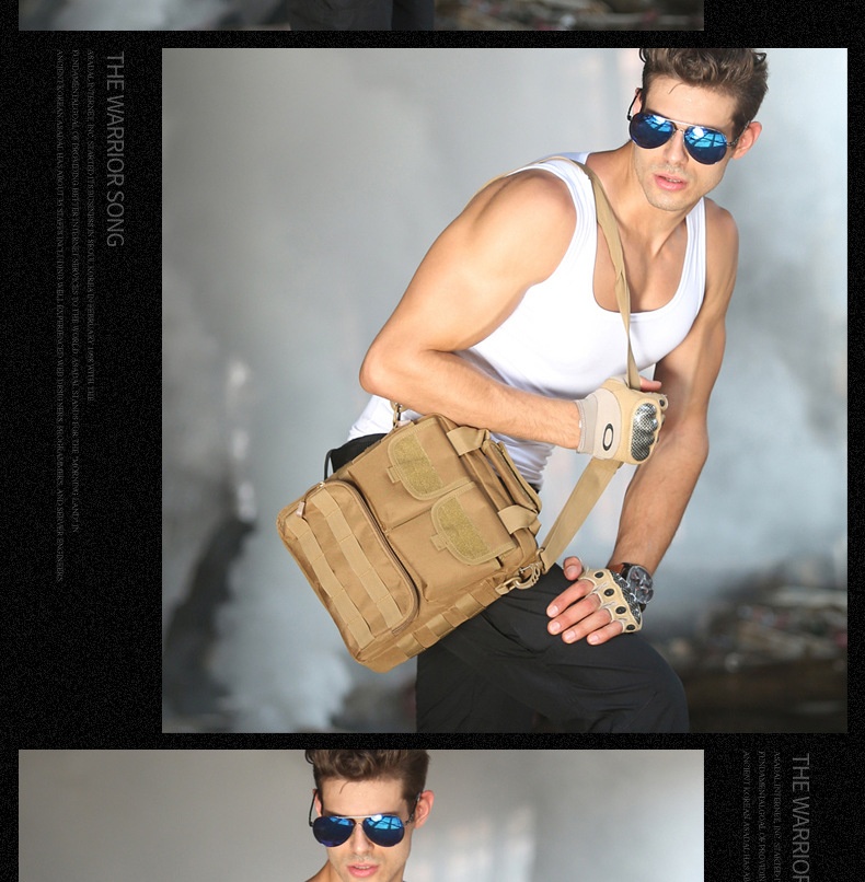 Camouflage Tactical Backpack – Convertible Crossbody Shoulder Bag
