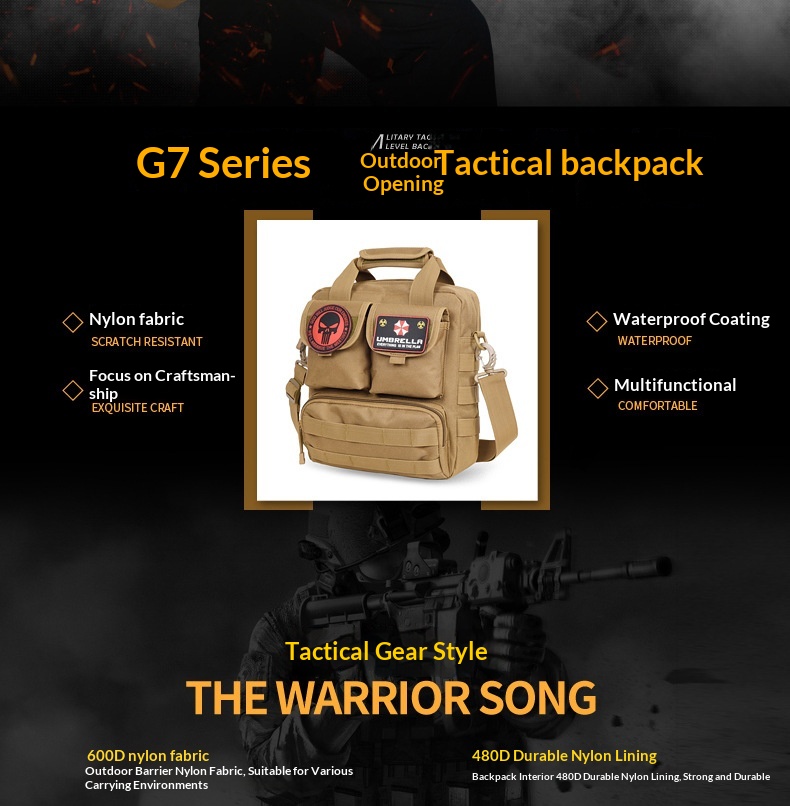 Camouflage Tactical Backpack – Convertible Crossbody Shoulder Bag