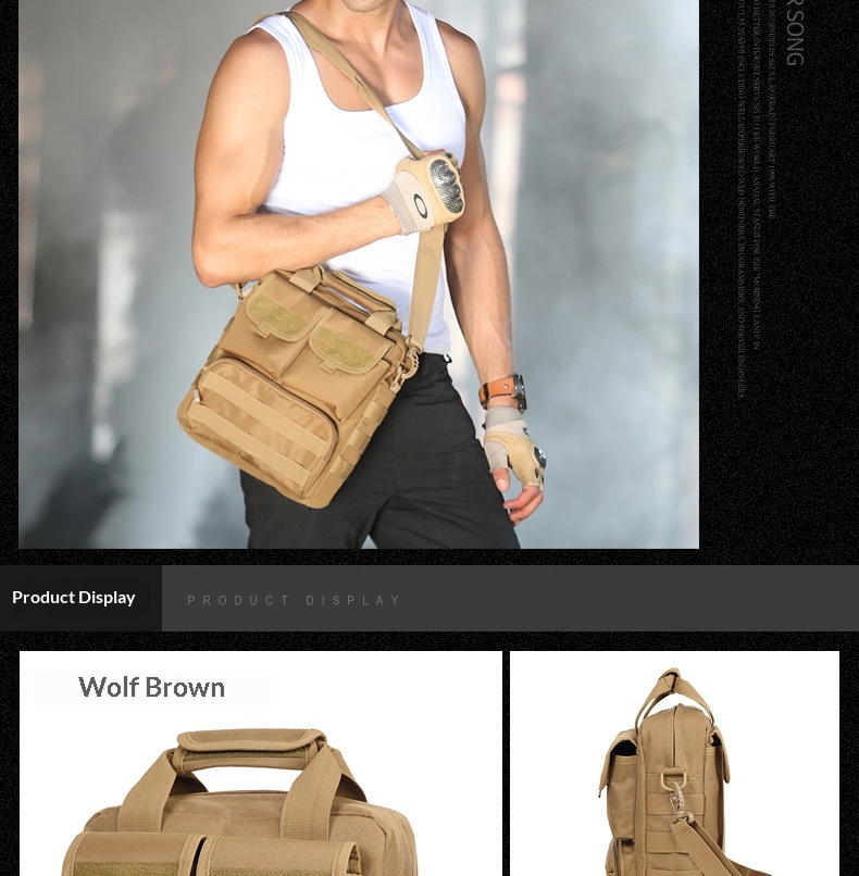 Camouflage Tactical Backpack – Convertible Crossbody Shoulder Bag