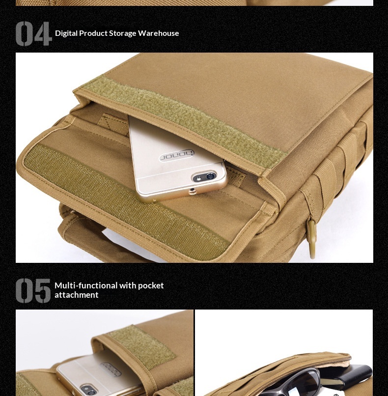 Camouflage Tactical Backpack – Convertible Crossbody Shoulder Bag