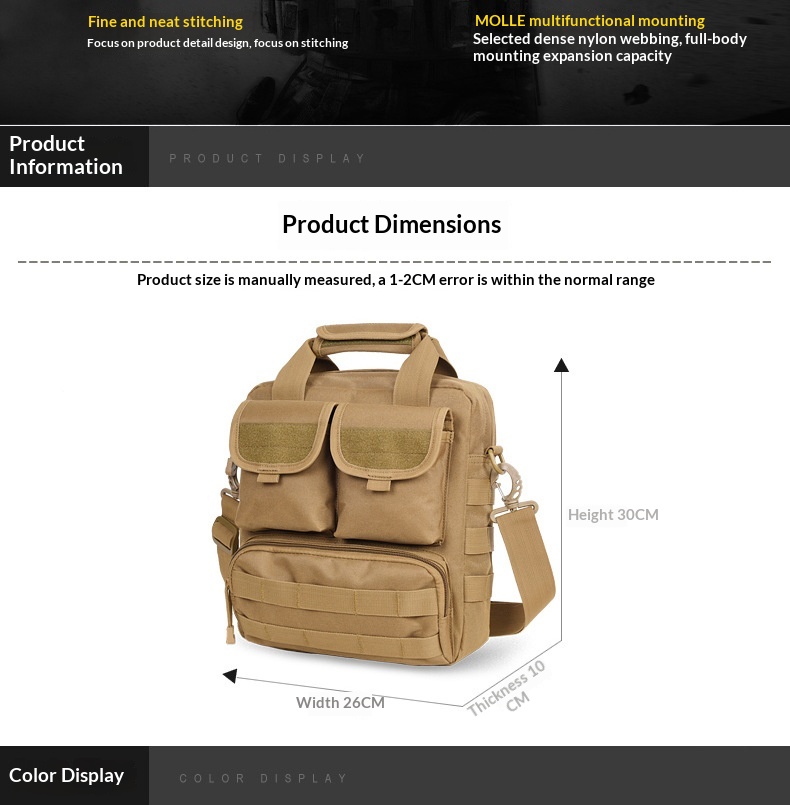 Camouflage Tactical Backpack – Convertible Crossbody Shoulder Bag
