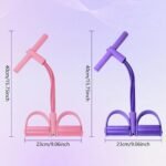 6-Tube Pedal Resistance Bands with Handles – Full Body Home Workout Exercise Equipment - Image 8