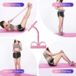 6-Tube Pedal Resistance Bands with Handles – Full Body Home Workout Exercise Equipment - Image 4