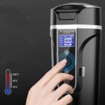 Smart Car Electric Heating Cup – Premium 400ml Digital Display Travel Thermos & Stainless Steel Portable Water Bottle
