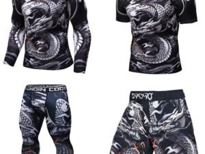 Fitness Eddy 15 Fitness Eddy Men Compression Rashguard T Shirt – Premium Elastic Athletic Top & Gym Performance Fitness Shirt