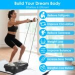 Whole Body Vibration Exercise Machine – Premium 200W Digital Workout Platform with 120 Speeds, Wireless Audio Speaker & Resistance Bands - Image 8