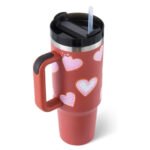 40oz Insulated Travel Tumbler – Premium Stainless Steel Sports Water Mug with Handle, Straw & Spill-Proof Lid - Image 5