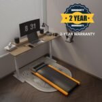 6% Incline Walking Pad - Under Desk Treadmill for Home Office, 1HP Portable Compact Running Machine, Upright Stand, 220 lbs Capacity - Image 3