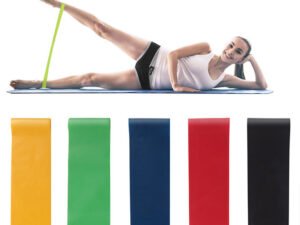 5-Level Resistance Band Set – Professional Latex Loop Bands for Yoga & Strength Training