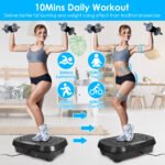 Whole Body Vibration Exercise Machine – Premium 200W Digital Workout Platform with 120 Speeds, Wireless Audio Speaker & Resistance Bands - Image 6
