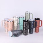 40oz Insulated Travel Tumbler – Premium Stainless Steel Sports Water Mug with Handle, Straw & Spill-Proof Lid - Image 7