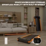 6% Incline Walking Pad - Under Desk Treadmill for Home Office, 1HP Portable Compact Running Machine, Upright Stand, 220 lbs Capacity - Image 4