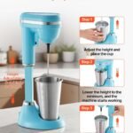 100W Commercial Milkshake Maker – Dual-Speed Stainless Steel Drink Mixer - Image 4