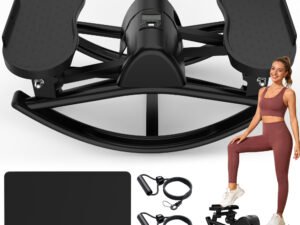 Lateral Stepper Exercise Machine – Stair Stepper with Resistance Bands & LCD Monitor