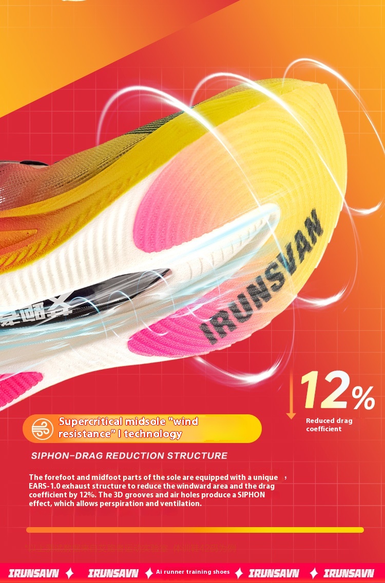 Carbon Plate Marathon Running Shoes – Premium Shock Absorbing Distance Training Shoes & Lightweight Athletic S