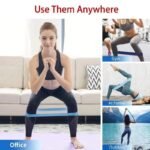 Fitness Eddy Gradient Blue Yoga Squat Hip Resistance Band – Premium TPE Lower Body Exercise Ring & Strength Training Loop - Image 4