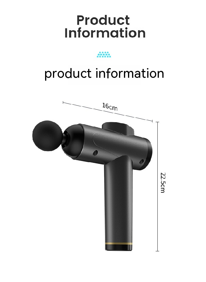 Deep Tissue Percussion Massage Gun – Premium Brushless Motor Muscle Recovery Device with LCD Screen & Multi-He