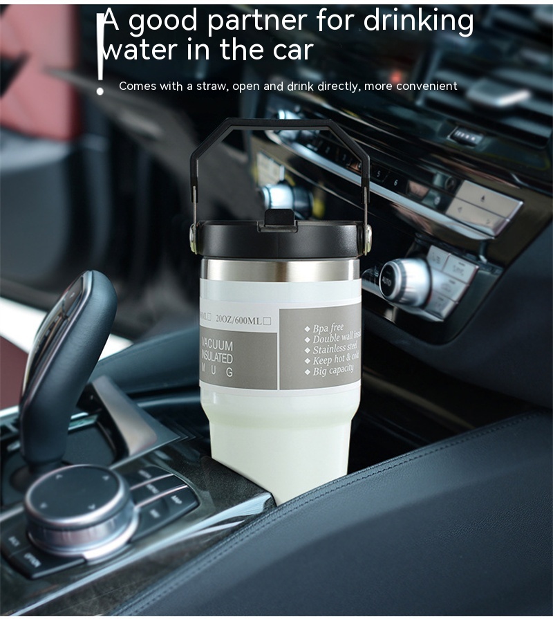 Insulated Stainless Steel Sports Tumbler – Premium 30oz Travel Water Bottle & Double-Wall Coffee Travel Cup