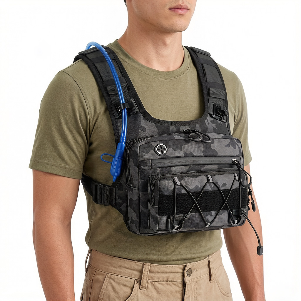 Tactical Chest Pack Rig- Multi-functional Suitable For Trail Running