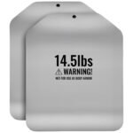 Curved Weight Vest Plates, 14.5 LB Pairs, Premium Steel Tactical Weighted Plates For Vest, Ergonomic Design, For Strength Endurance Training, Running, Jogging, Fitness, Heavy Workouts