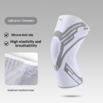 Nylon Four-way Stretch Knitted Sports Silicone Knee Brace - Image 6