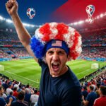 Red White Blue Fan Wig For World Cup,USA World Cup Headband Wig - Ideal For Soccer Enthusiasts, Wig Accessory For Celebrations