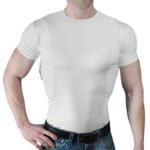 Unisex Concealed Holster High Bounce Round Neck T-shirt Short Sleeved - Image 3