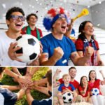 Red White Blue Fan Wig For World Cup,USA World Cup Headband Wig - Ideal For Soccer Enthusiasts, Wig Accessory For Celebrations - Image 4